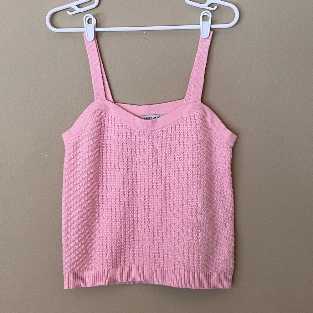 Pink Top. Sandy Llang. Size Small